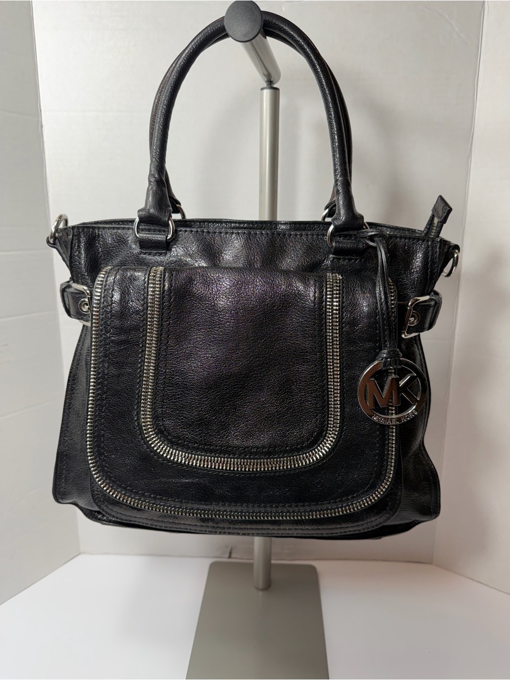 Michael Kors Large Black Naomi Handbag Satchel Shoulder Y2K ,no strap